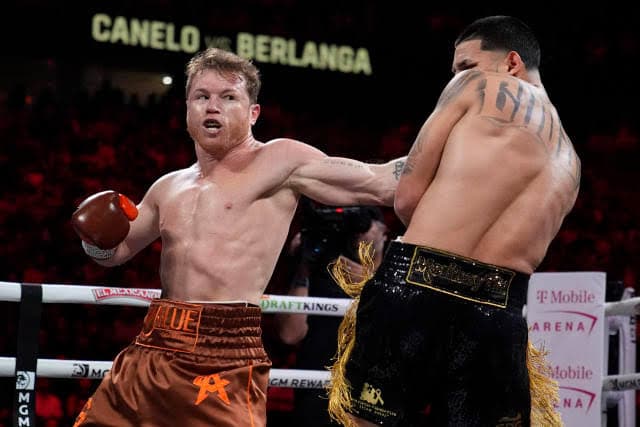 Canelo Alvarez Shines as Knockdowns Dominate T-Mobile Arena Fight Night